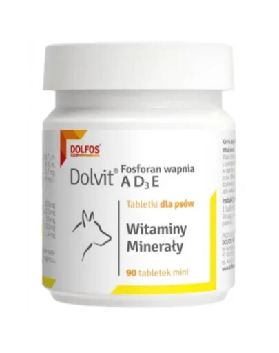 DOLFOS Dolvit Fosforečnan vápenatý ADзE 90 tab. vitamíny a minerály pro psy