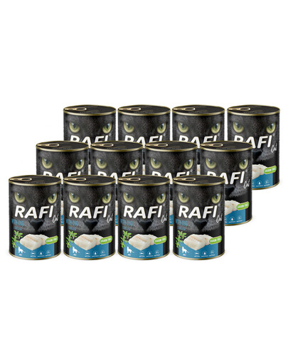 RAFI Cat Adult s treskou 12x400g mokré krmivo pro kočky