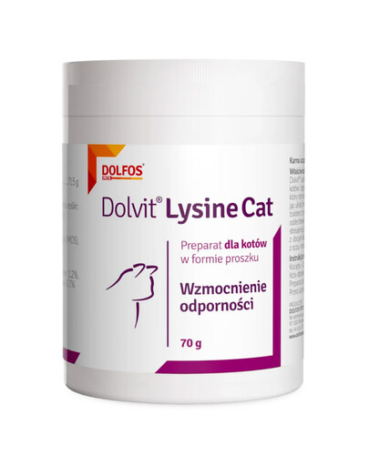 DOLFOS Dolvit Lysine Cat 70g L-lizina pro imunitu pro kočky