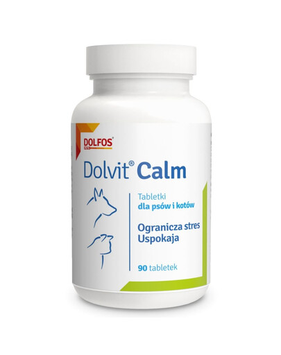 DOLFOS Dolvit Calm 90 tabl. doplněk stravy na stres pro psy a kočky