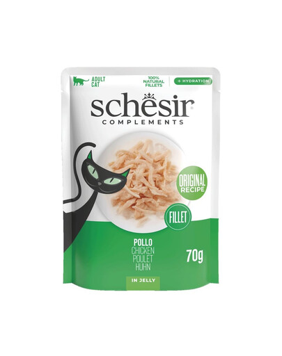 SCHESIR Complements Kuřecí v želé 70 g doplňkové krmivo pro kočky