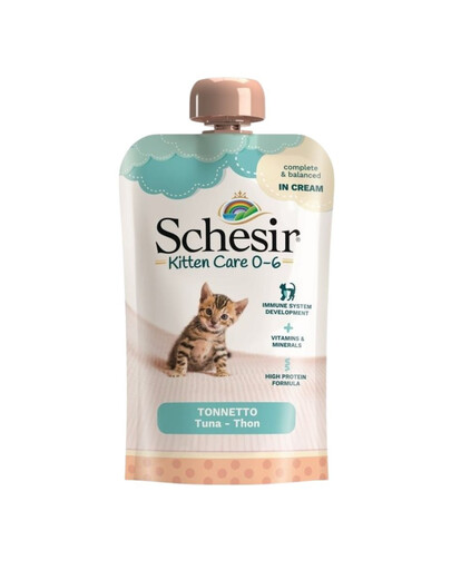 SCHESIR Kitten Care pasta s tuňákem 150 g mokrá strava pro koťata