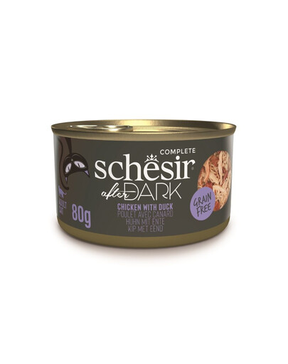 SCHESIR After Dark Kuřecí v kachním vývaru 80 g mokré krmivo pro kočky