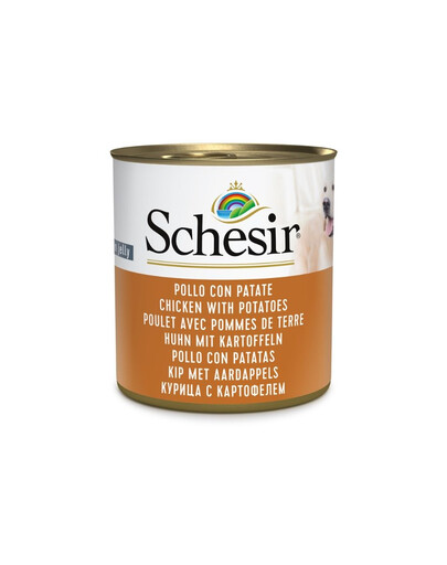 SCHESIR Complements Kuřecí s rajčaty v želé 285 g mokré krmivo pro psy