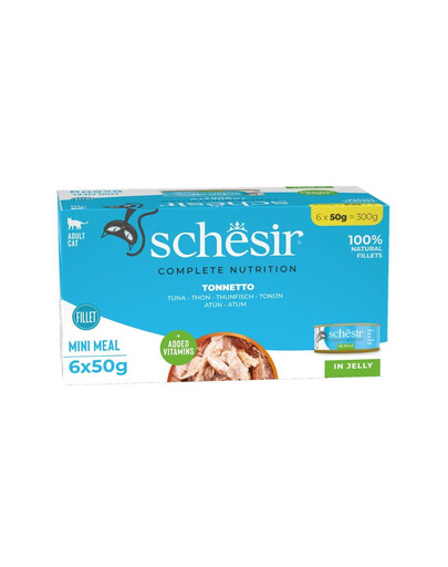 SCHESIR Tuňák v želé 6x50 g mokré krmivo pro kočky