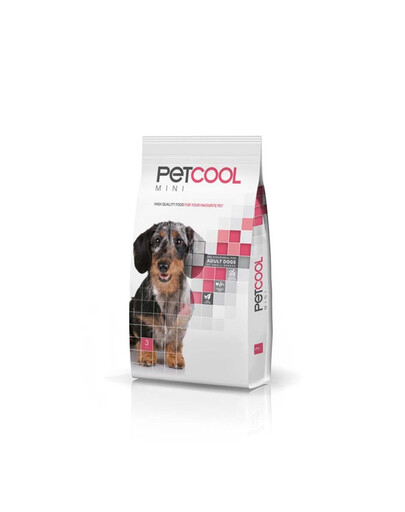 PETCOOL Mini 3 kg kompletní krmivo pro dospělé psy malých plemen