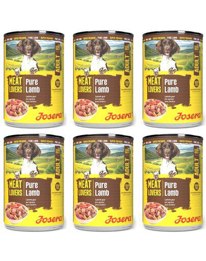 JOSERA Meat Lovers Pure Lamb 6x400 g jehněčí konzervy pro psy