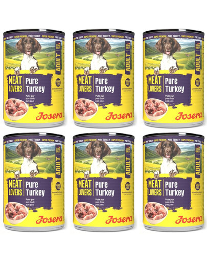 JOSERA Meat Lovers Pure Turkey 6x400 g krůta konzervy pro psy