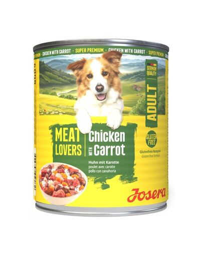 JOSERA Meat Lovers Menu Chicken and Carrot 800 g kuřecí a mrkev konzerva pro psy