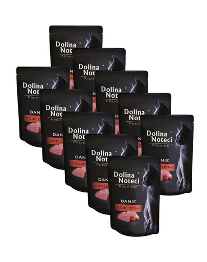 DOLINA NOTECI Premium danie z cielęciny 10x85 g krmivo pro kočky