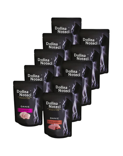 DOLINA NOTECI Premium Mix chutí 10x85 g krmivo pro kočky