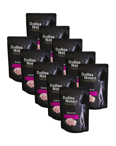 DOLINA NOTECI Premium krmivo z krůtího masa 10x85 g krmivo pro kočky