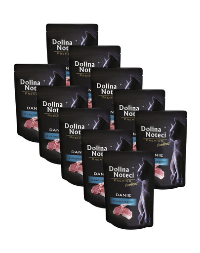 DOLINA NOTECI Premium Sterilised pokrm z jehněčího masa 10x85 g krmivo pro kočky po sterilizaci