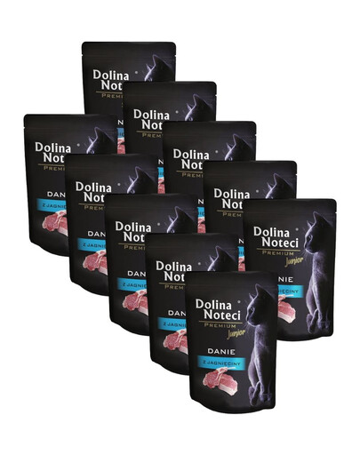 DOLINA NOTECI Premium Junior jehněčí maso 10x85 g krmivo pro koťata