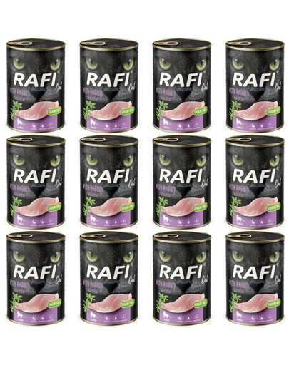 RAFI Cat Adult s králíkem 12x400 g krmivo pro kočky po sterilizaci