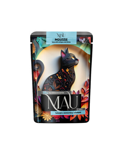 MAU Tuňák s chobotnicí Mousse 85 g mokré krmivo pro kočky