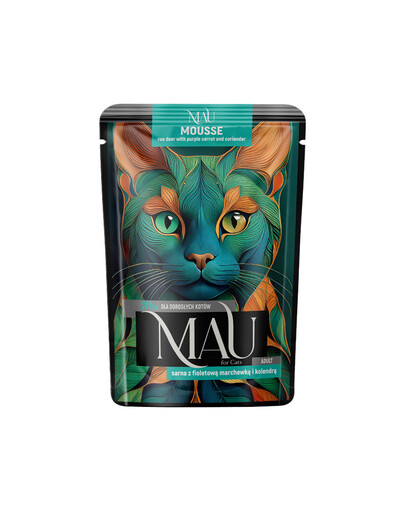 MAU Sarna Mousse s fialovou mrkví a koriandrem 85 g mokré krmivo pro kočky