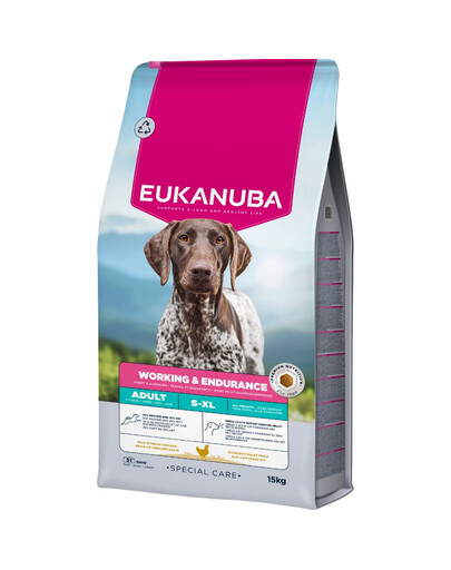 EUKANUBA Special Care Working & Endurance Adult 15 kg sucha karma dla aktywnych psów