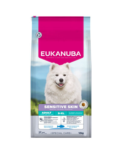EUKANUBA Special Care Adult Sensitive Skin 12 kg granule pro dospělé psy s citlivou pletí