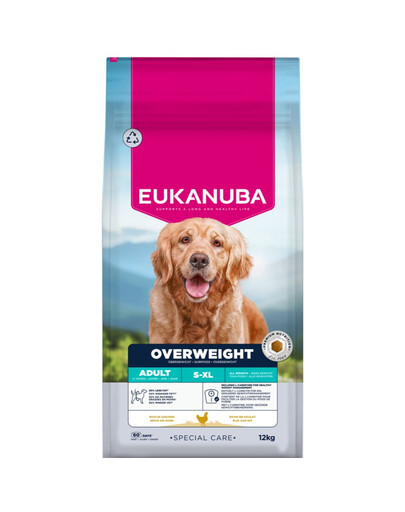 EUKANUBA Special Care Adult Dogs Overweight 12 kg krmivo pro dospělé psy s nadváhou