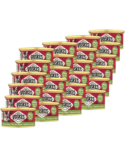 VOSKES Jelly Tuna with Quinoa 24x85 g 100% tuňák s quinoou v želé, doplňkové krmivo pro kočky