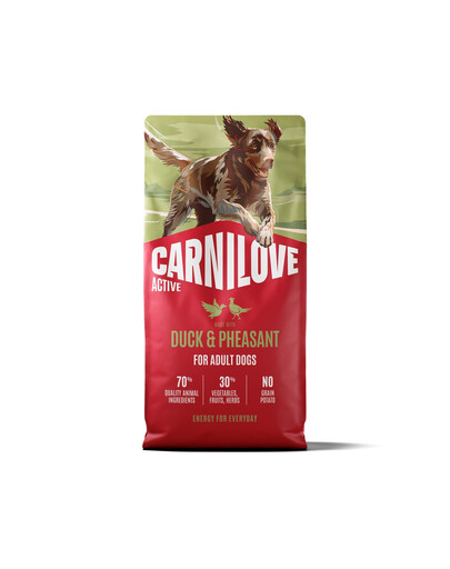 CARNILOVE Active Dog Duck and Pheasant Adult 12 kg kachna a bažant, pro dospělé psy