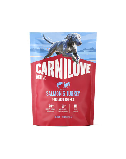 CARNILOVE Active Dog Salmon & Turkey Adult Large Breeds 1,5 kg losos a krůta, pro dospělé psy velkých plemen