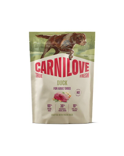 CARNILOVE True Fresh Dog Duck Adult 1,5 kg granule s čerstvou kachnou pro dospělé psy