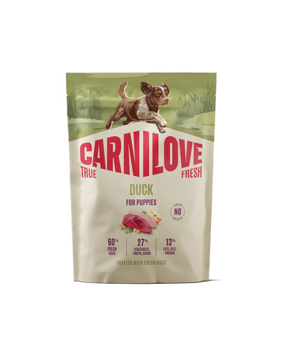 CARNILOVE True Fresh Dog Duck Puppies 1,5 kg granule s čerstvou kachnou pro štěňata
