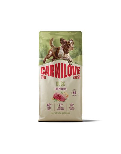 CARNILOVE True Fresh Dog Duck Puppies 12 kg granule s čerstvou kachnou pro štěňata