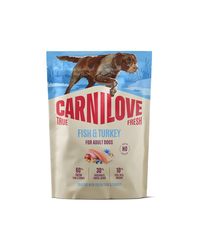 CARNILOVE True Fresh Dog Fish and Turkey Adult 1,5 kg granule čerstvá ryba a krůta pro dospělé psy