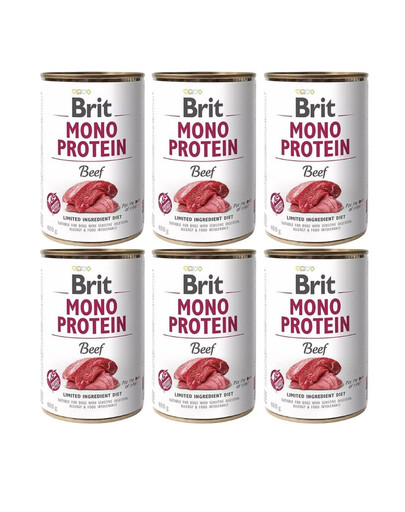 BRIT Mono Protein Beef 6x400 g monoproteinowa karma wołowina