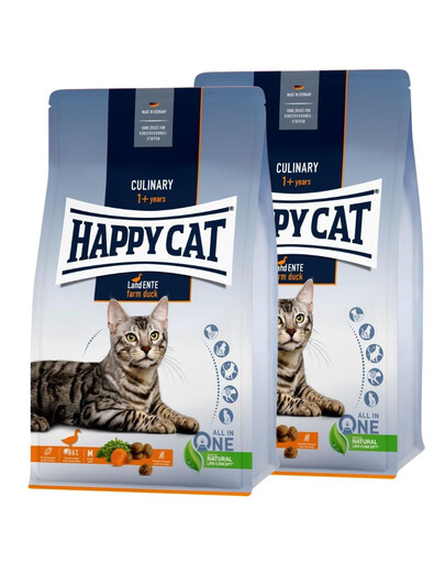 HAPPY CAT Culinary Farm Duck 2x4 kg kachna granule pro kočky