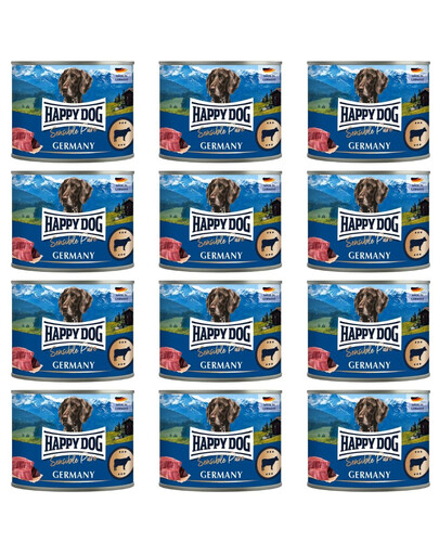 HAPPY DOG Sensible Pure Germany Beef 12x200 g mokré krmivo pro psy