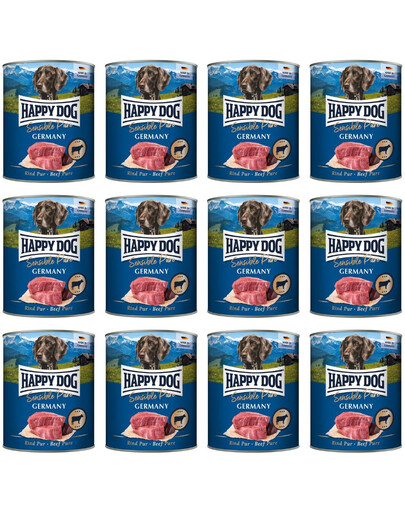 HAPPY DOG Sensible Pure Germany Beef 12x800 g mokré krmivo pro psy