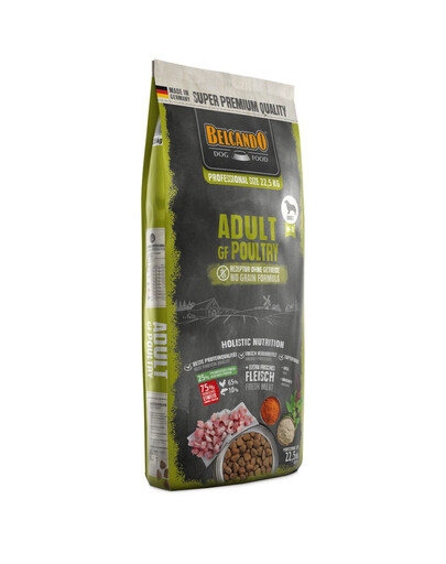 BELCANDO Grain Free Adult Poultry 22,5 kg bezobilné krmivo pro psy středních a velkých plemen