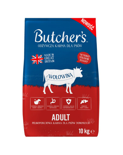 Butcher's Original, granule pro psy s hovězím 10 kg