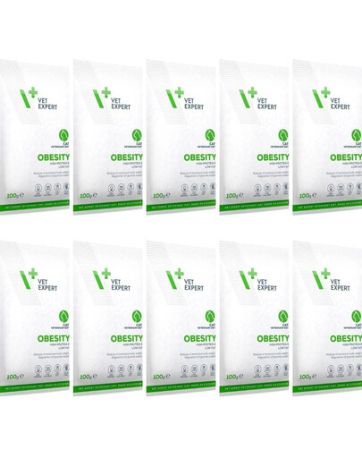 VET EXPERT Veterinary Diet Cat Obesity 10x100g mokré krmivo pro kočky snižující nadváhu