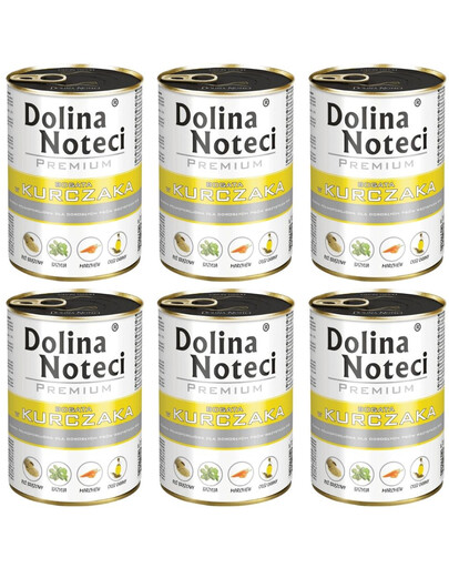 DOLINA NOTECI Prémiové krmivo s kuřecím masem 6x400 g