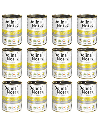 DOLINA NOTECI Prémiové krmivo s kuřecím masem 12x400 g
