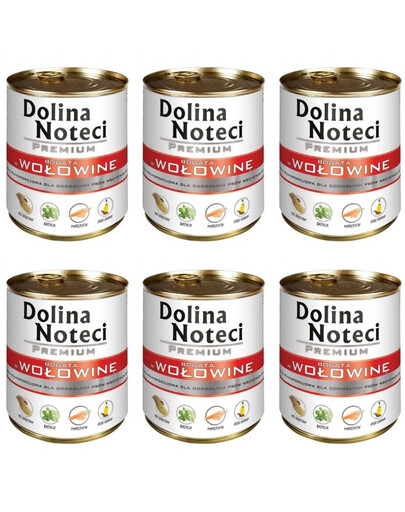 DOLINA NOTECI Premium Bohaté na hovězí maso 6x400g