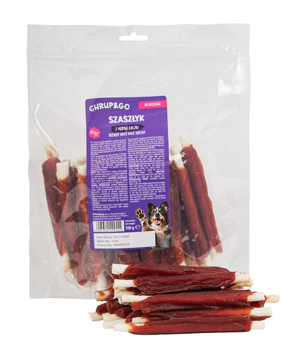 CHRUP&GO Špíz s kachním masem 500 g pamlsek pro psa