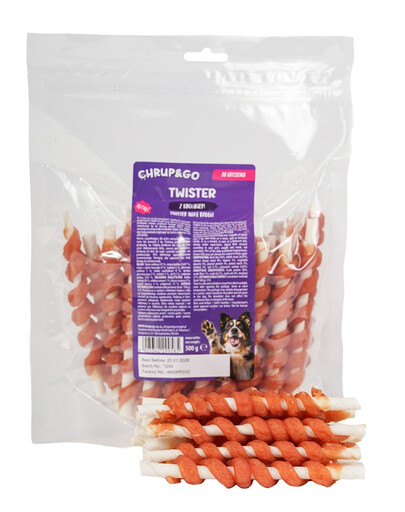CHRUP&GO Twister s králíkem 500 g pamlsek pro psa