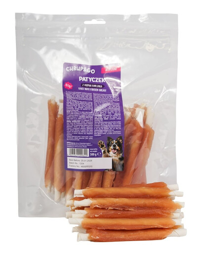 CHRUP&GO Tyčinka s kuřecím masem 500 g pamlsek pro psa