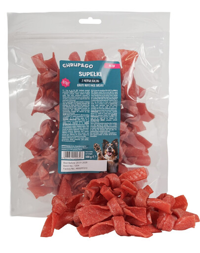 CHRUP&GO Uzlíky s kachním masem 500 g pamlsek pro psa