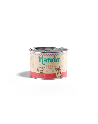 KATIDO 200g Hovězí konzerva pro kočky