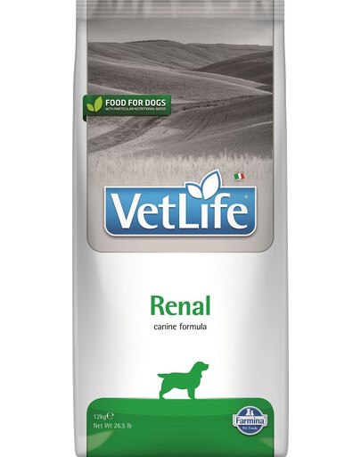 FARMINA Vet Life Renal Dog 12 kg krmivo pro psy s onemocněním ledvin + 3 x FARMINA Vet Life Dental Treat Renal Mini 60 g (7 ks) ZDARMA!