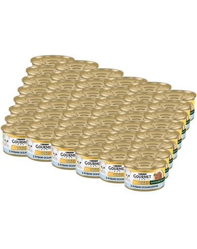 GOURMET Gold Adult Succulent Delights s mořskými rybami 48x85g