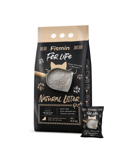 FITMIN For Life Stelivo pro kočky 10 l/8,6 kg Natural Plus