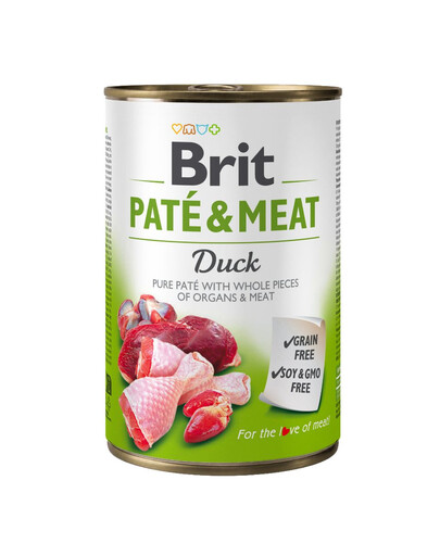 BRIT Pate&Meat Duck 400 g paštika s kachním masem